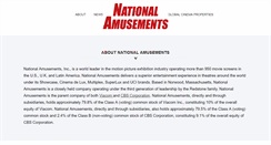 Desktop Screenshot of nationalamusements.com